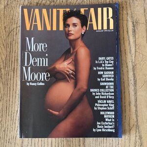 Iconic Demi Moore 1991 Vanity Fair magazine, collectible